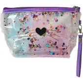 Clayre & Eef Toilettas Dames Hart 23x13 cm Paars Polyurethaan