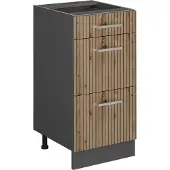 Vicco R-Line Keukenonderkast – 40 cm met laden, zonder werkblad Artisanaal eiken