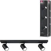 Paulmann Plafondlamp , Zyli, dimbare, Zwart, Badkamer, Metaal, Modern
