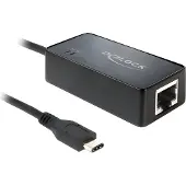DeLOCK USB-C, RJ45 Adapterkabel [1x USB-C stekker - 1x RJ45-bus] 62642 0 cm
