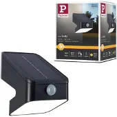 Paulmann 94608 Lesly Wandspot op zonne-energie met bewegingsmelder Energielabel: A (A - G) 5.5 W Warmwit Antraciet
