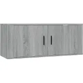 vidaXL Tv-wandmeubel 100x34,5x40 cm grijs sonoma eikenkleurig