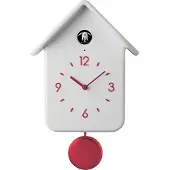 Guzzini - Koekoeksklok met slinger - Home White