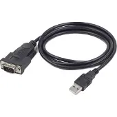 Gembird USB naar DB9M seriële poort converter kabel, zwart, 1.5 meter