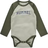 Hummel Romper l/s - hmlStein - Abdij Stone - - 74 - Rompers Lange Mouw