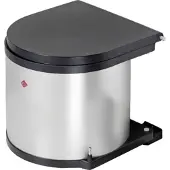 Wesco inbouw afvalbak, rond, 13 liter, roestvrij staal