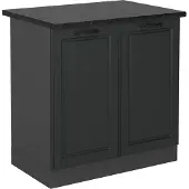 Vicco R-Line Wastafelkast – 80 cm, WB Antraciet Antraciet landhuis