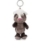 Nici sleutelhanger stinkdier junior 10 cm pluche/polyester bruin