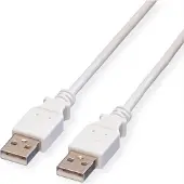 Value USB 2.0 Kabel, Type A-A, wit, 0,8 m