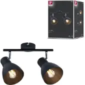 Paulmann 66760 Plafondspot E27 Zwart
