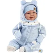 Llorens Pop Talo Sonrisas Met blauw pakje 44cm