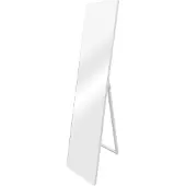 En.casa Spiegelsysteem Barletta, 150x35 cm, rechthoekige spiegel, geschikt als volledige spiegel en make-upspiegel, kantelbaar en verstelbaar, wit