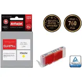 CARUNO ACC-571YNX inktpatroon (vervangt Canon CLI-571XLY; hoogwaardig; 12 ml; geel)