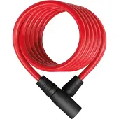 ABUS Spiralkabelslot Star 4508K/150 - Fietsslot gemaakt van een spiraalkabel van 8 mm dik - beveiligingsniveau 2 - Rood