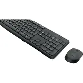 Logitech Mk235 (920-007907) Draadloos Toetsenbord + Muis Azerty Zwart