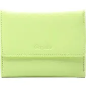 Esquire Leren Portemonnee Viktoria Flap Wallet Lime Lichtgroen