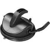 Proplus Ophanghaak met zuignap zwart 10 cm - Handdoekhaakjes