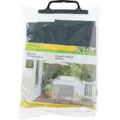 Kinzo – BBQ Hoes Beschermhoes – 122 x 71 x 76 cm – Voorzien Van Waterdicht Polyethyleen En UV-Bescherming En Slijtvast Materiaal – Voor Rechthoekige Barbecues – Zwart Kunststof