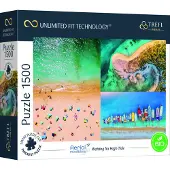 Trefl puzzel 1500 stukjes strand zee FSC gecertificeerd.