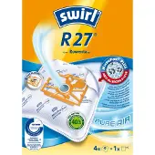 Swirl R 27 stofzuigzakken, geschikt voor Rowenta, 4 stuks, inclusief 1 filter