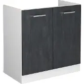 Vicco R-Line Wastafelkast – 80 cm zonder werkblad Zwart beton