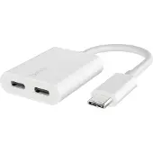 Belkin RockStar USB-C Audio En Oplaad Adapter Wit