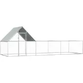Syfax Kippenren 6x2x2 m gegalvaniseerd staal