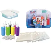 Simba Aqua Gelz Creative Set, 7 flesjes kleurgel van 30ml, 4 mallen, 4x wateradditief, vanaf 8 jaar - Hobbypakket