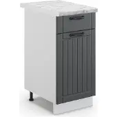 Vicco Fame-Line Keukenonderkast – 40 cm, WB Marmer Antraciet landhuis