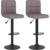 Syfax Barkrukken 2 st stof taupe