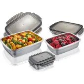 GEFU Vershoudbakje Preppo Zilver (Set van 3)