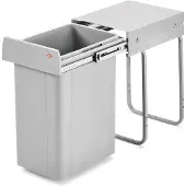 NABER Bio Single Inbouw Prullenbak - 26 l - Grijs