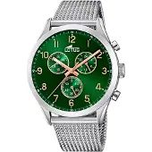 Lotus Heren Groene en Zilveren Horloge 18637/2