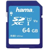 Hama SDXC 64GB Class 10 UHS-I 80MB/S