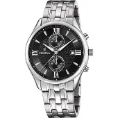 Festina Heren Zwart Zilver F6854/8 Horloge