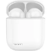 Akashi Bluetooth Headset 5.0 12H opladen Case Bedieningsknop, Wit