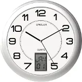 Unilux Zeer Nauwkeurige Wandklok In Metallic Grijs 30 Cm