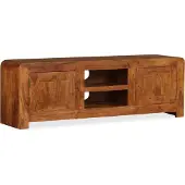 Syfax Tv-meubel 120x30x40 cm massief hout met honingafwerking