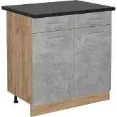 Vicco R-Line Keukenonderkast – 80 cm, WB Antraciet Beton