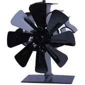 INF Kachelventilator voor betere warmteverdeling, 8 bladen