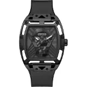 GUESS Analoog horloge 'Legend' zwart / zilver