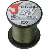 Daiwa J-braid 8 Braided Line 3000 M Groen 0.130 mm