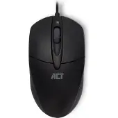 ACT bedrade USB muis met 3 knoppen - 1000 DPI / zwart - 1,5 meter