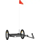 Syfax Fietstrailer 126x63x34 cm ijzer zwart