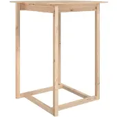 Syfax Bartafel 80x80x110 cm massief grenenhout