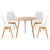 CLP Lansgar Woonkamer set - Eethoek - wit