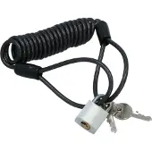 Dresco Spiraalslot - 4mm - 150cm - Zwart