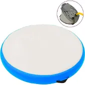 Syfax Gymnastiekmat met pomp opblaasbaar 100x100x20 cm PVC blauw