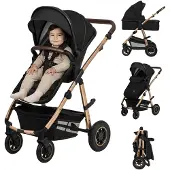 Lionelo Kinderwagen Amber 2 in 1 Black Onyx