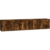 vidaXL Tv-wandmeubels 2 st 100x34,5x40 cm gerookt eikenkleurig